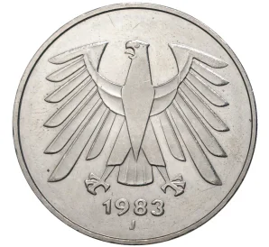 5 марок 1983 года J Западная Германия (ФРГ)
