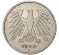 Монета 5 марок 1990 года G Западная Германия (ФРГ) (Артикул K11-71686)