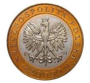 20000 злотых 1991 года 225 лет Варшавскому монетному двору — Фото №2