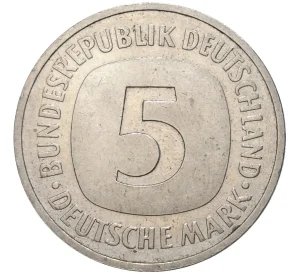 5 марок 1990 года G Западная Германия (ФРГ)