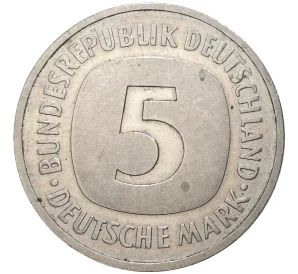 5 марок 1991 года G Германия