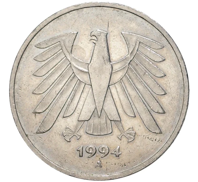 Монета 5 марок 1994 года A Германия (Артикул K11-71692)