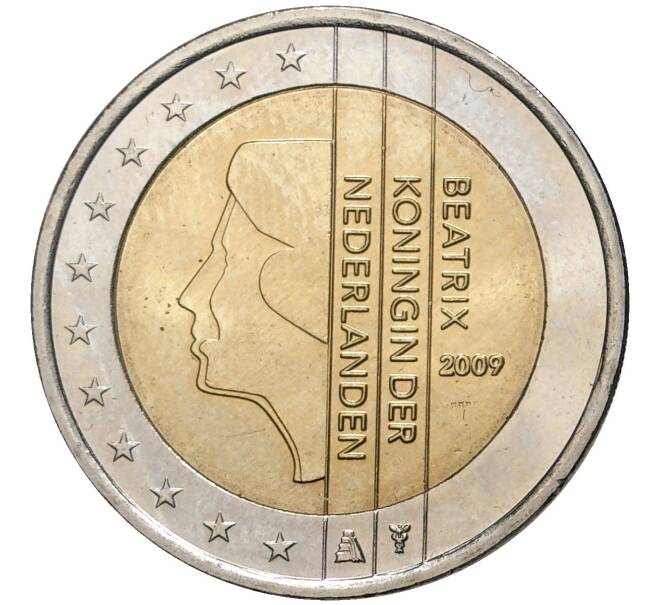 2 евро 2009 года Нидерланды (Артикул M2-57210)