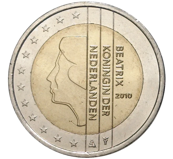 Монета 2 евро 2010 года Нидерланды (Артикул M2-57211)