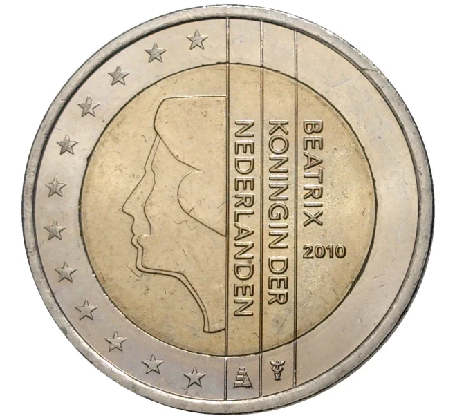 Монета 2 евро 2010 года Нидерланды (Артикул M2-57212)
