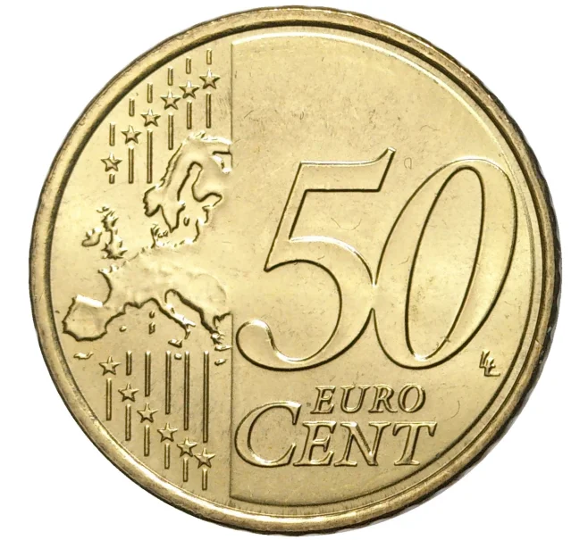 Монета 50 евроцентов 2010 года Нидерланды (Артикул M2-57219)