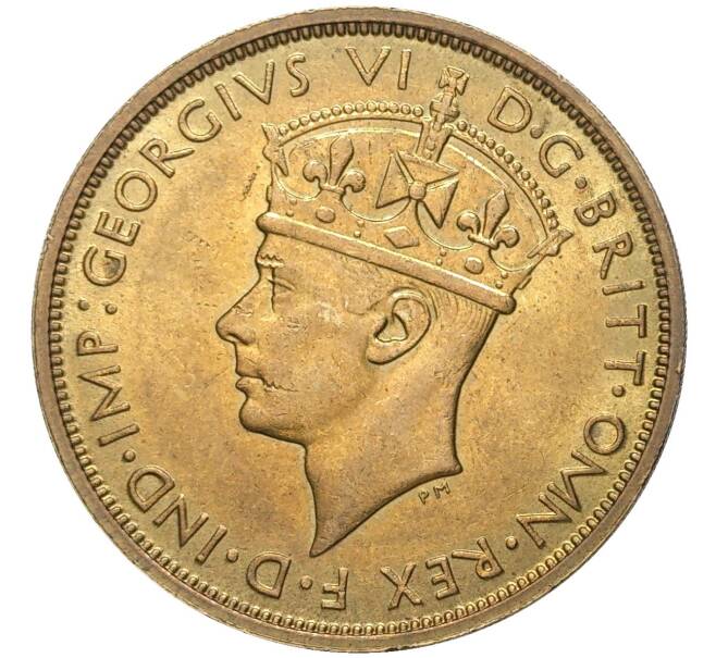 Монета 2 шиллинга 1939 года KN Британская Западная Африка (Артикул K11-72042)