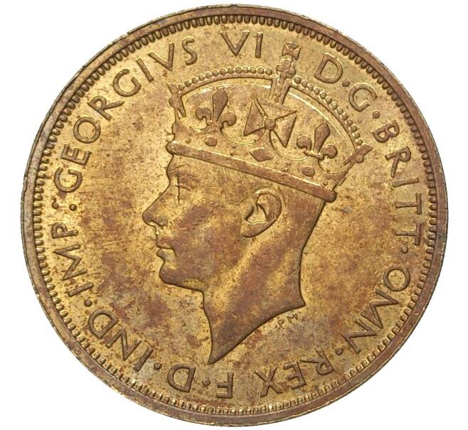 Монета 2 шиллинга 1939 года KN Британская Западная Африка (Артикул: K11-72047) — Фото №2