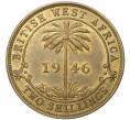 Монета 2 шиллинга 1946 года Н Британская Западная Африка (Артикул K11-72057)