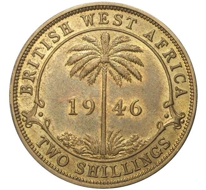 Монета 2 шиллинга 1946 года Н Британская Западная Африка (Артикул K11-72057)