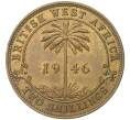 Монета 2 шиллинга 1946 года Н Британская Западная Африка (Артикул K11-72060)