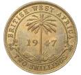 Монета 2 шиллинга 1947 года Н Британская Западная Африка (Артикул K11-72066)