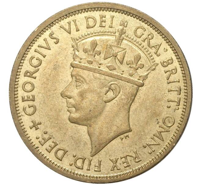 Монета 2 шиллинга 1949 года KN Британская Западная Африка (Артикул K11-72067)