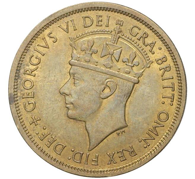 Монета 2 шиллинга 1949 года Н Британская Западная Африка (Артикул K11-72068)