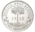 Монета 2 шиллинга 1913 года Британская Западная Африка (Артикул K11-72070)