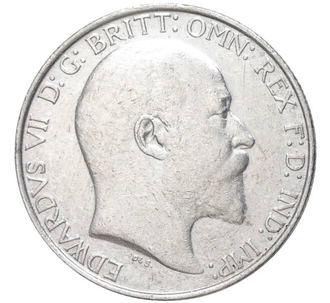 Монета 1 флорин (2 шиллинга) 1902 года Великобритания (Артикул K11-72075)
