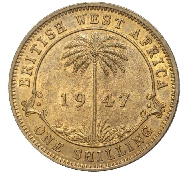 Монета 1 шиллинг 1947 года Британская Западная Африка (Артикул: K11-72081) — Фото №1