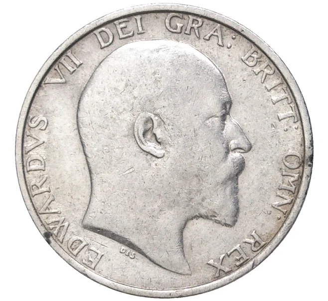 Монета 1 шиллинг 1908 года Великобритания (Артикул K11-72089)