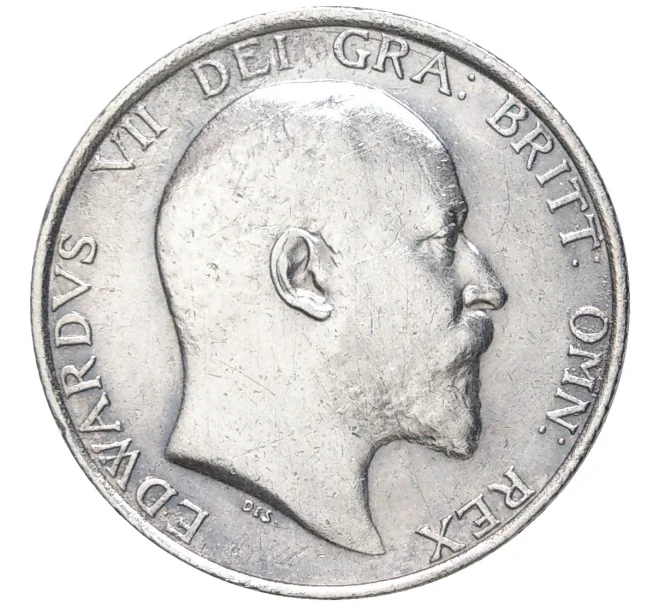Монета 1 шиллинг 1910 года Великобритания (Артикул K11-72091)