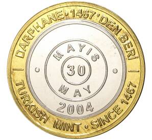1 миллион лир 2004 года Турция «535 лет Стамбульскому монетному двору — 30 мая» — Фото №1