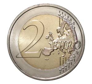 2 евро 2016 года Австрия «200 лет национальному банку Австрии» — Фото №2