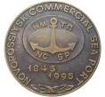 Настольная медаль 1995 года «150 лет порту Новороссийска» (Артикул K11-72459)
