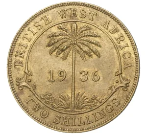 2 шиллинга 1936 года Британская Западная Африка