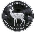 Монета 5000 франков 2021 года Чад «Мандала — Антилопа» (Артикул M2-57392)