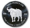 Монета 5000 франков 2020 года Чад «Мандала — Буйвол» (Артикул M2-57393)