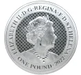 Монета 1 фунт 2022 года Остров Святой Елены «Дикая природа Индии — Носорог» (Артикул M2-57397)