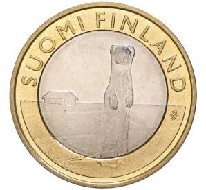 5 евро 2015 года Финляндия «Исторические регионы Финляндии (животные) — Остроботния»