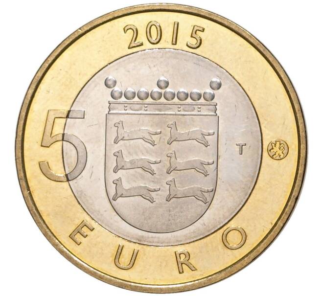 Монета 5 евро 2015 года Финляндия «Исторические регионы Финляндии (животные) — Остроботния» (Артикул M2-57401)