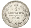 Монета 5 копеек 1901 года СПБ ФЗ (Артикул K27-80232)