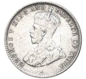 10 центов 1925 года Британский Цейлон