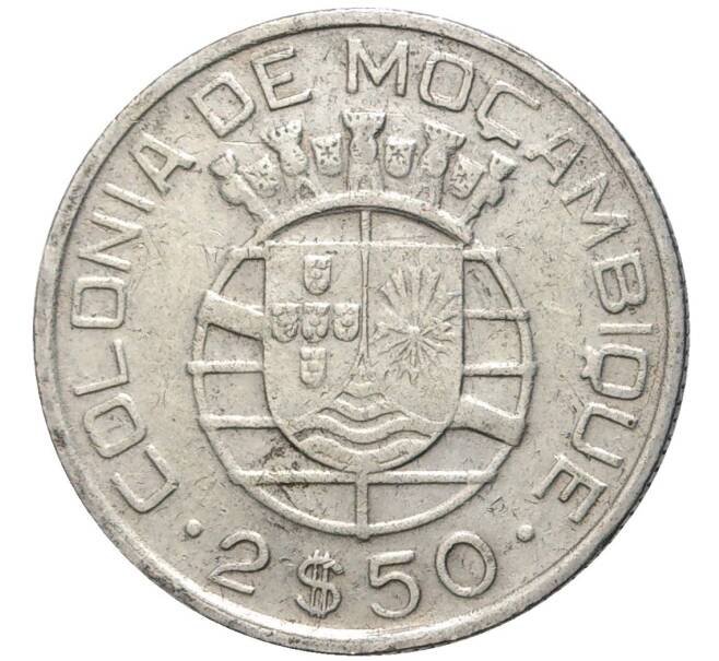 Монета 2.50 эскудо 1950 года Португальский Мозамбик (Артикул K27-80416)