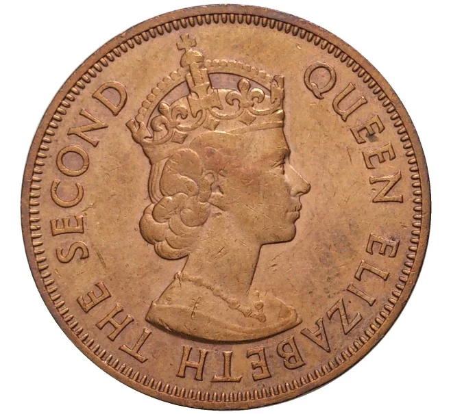 Монета 5 центов 1969 года Британские Сейшелы (Артикул K27-80459)