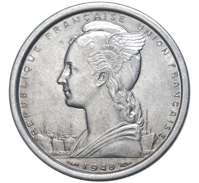 2 франка 1948 года Сен-Пьер и Микелон (Артикул K27-80470)