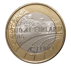 5 евро 2016 года Бег на лыжах — Фото №2