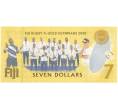 Банкнота 7 долларов 2022 года Фиджи «Золотая медаль Фиджи по регби-7 на XXXII Летних Олимпийских играх 2020 года в Токио» (Артикул: B2-9730) — Фото №2
