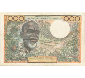 1000 франков 1961 года Западно-Африканский валютный союз — литера А (Кот-Д'Ивуар)