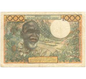 1000 франков 1965 года Западно-Африканский валютный союз — литера А (Кот-Д'Ивуар)