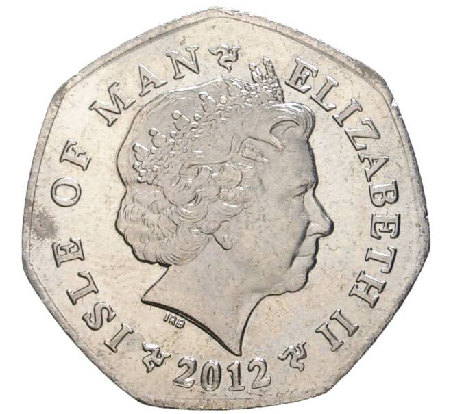 Монета 50 пенсов 2012 года Остров Мэн «Персоны года — Мотоциклист Эндуро Дэвид Найт» (Артикул: K11-73408) — Фото №2
