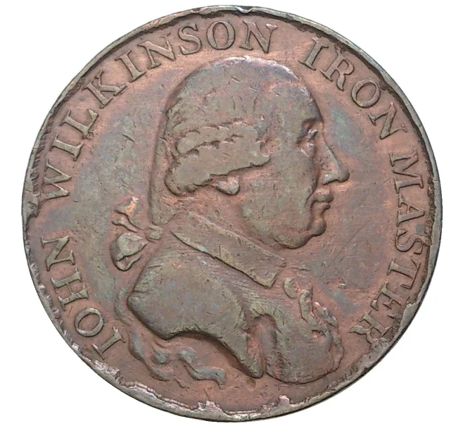 Монета Токен 1/2 пенни 1792 года Великобритания (Артикул K1-3916)