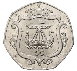 50 пенсов 1985 года Остров Мэн