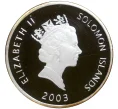 Монета 25 долларов 2003 года Соломоновы острова «Самолеты — Supermarine Spitfire» (Артикул K27-80490)