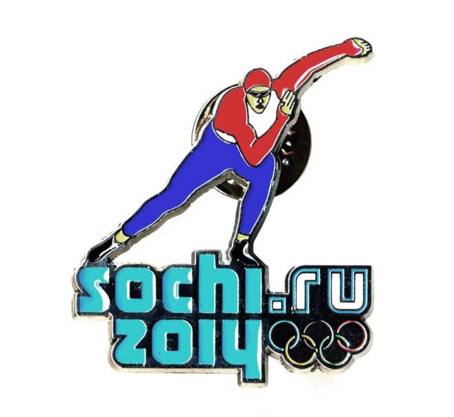 Значок «Сочи-2014 — Конькобежный спорт»