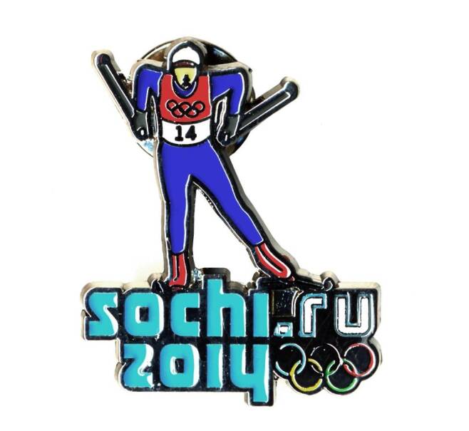 Значок «Сочи-2014 — Лыжные гонки»