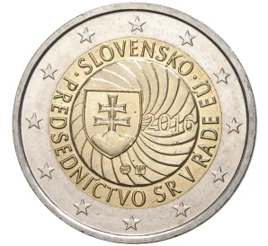 2 евро 2016 года Словакия «Председательство Словакии в Совете ЕС»