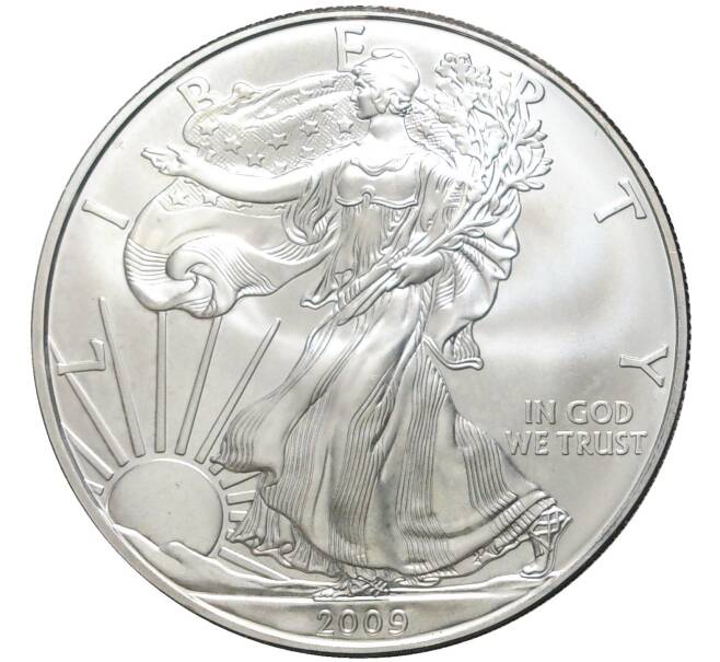Монета 1 доллар 2009 года США «Шагающая Свобода» (Артикул K11-74001)