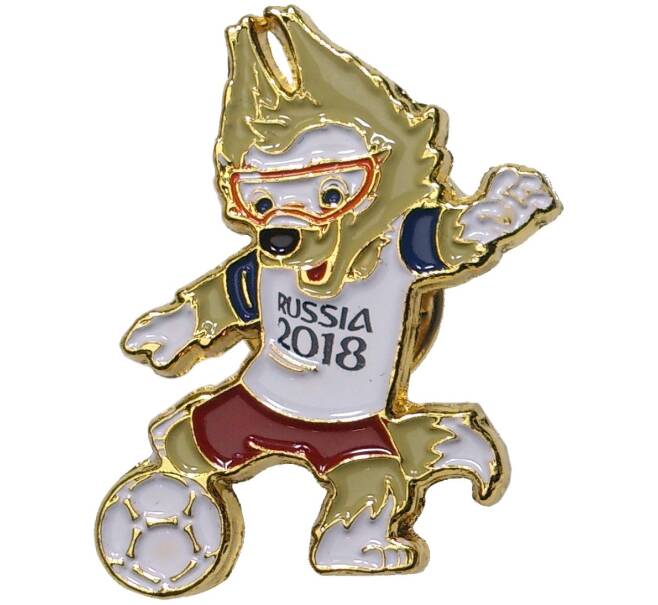 Значок «Чемпионат Мира по футболу 2018 в России — Забивака» (Артикул H1-0177)